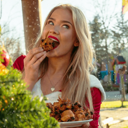 kerstmeisje eten mini