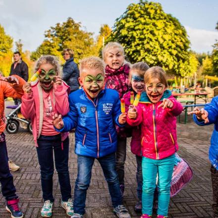 schmink griezelkinderen buiten